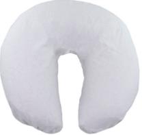 Flannel Fitted Face Cradle Cover White