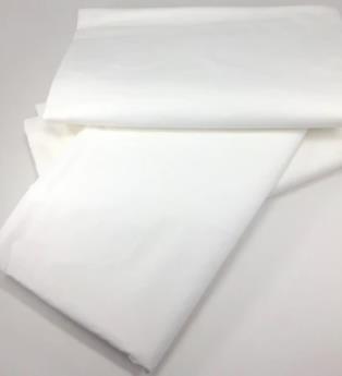T200 Percale Flat Sheets 60" × 90″ White